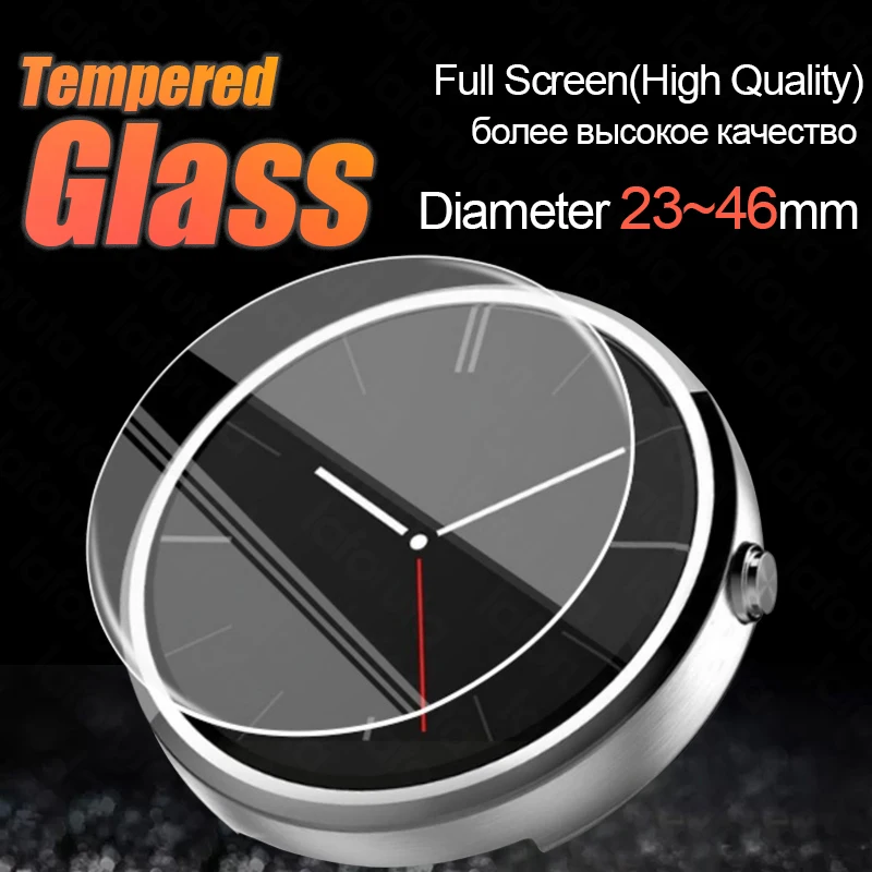 Motorola Smartwatch Accessories - All Size Round Watches Tempered Glass