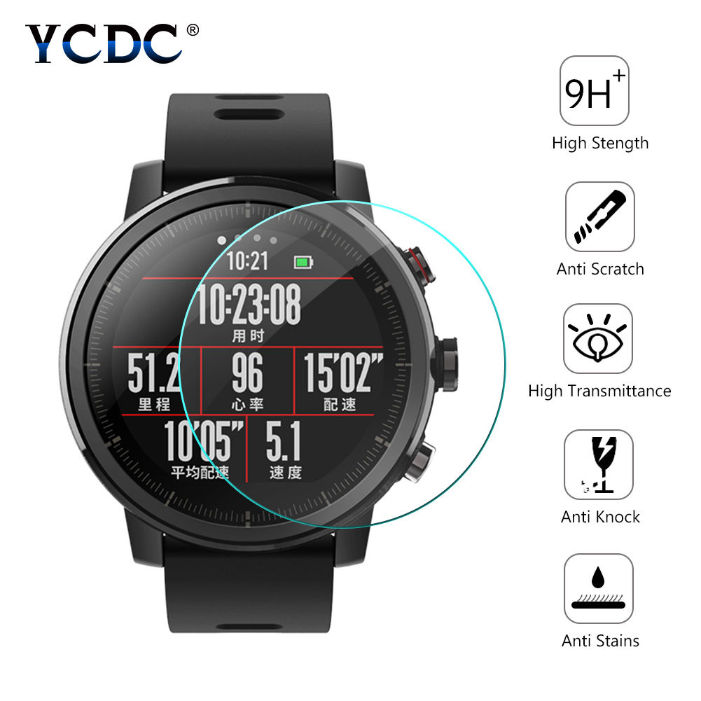 Smartwatch Icon - 2PACK Round Watches Tempered Glass Screen