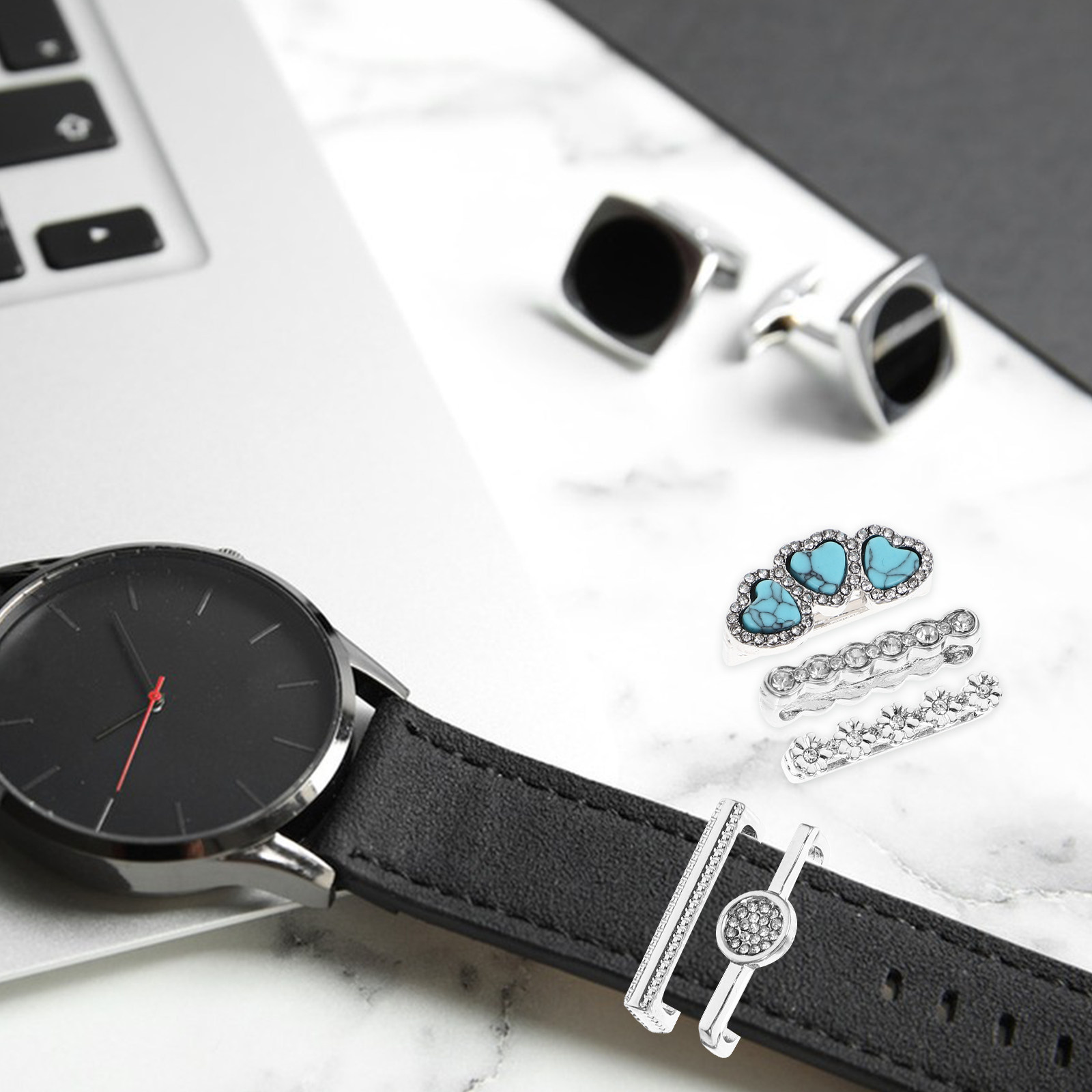 5Pcs Premium Alloy Watchband R - đánh giá và giá Smartwatch Straps & Accessories