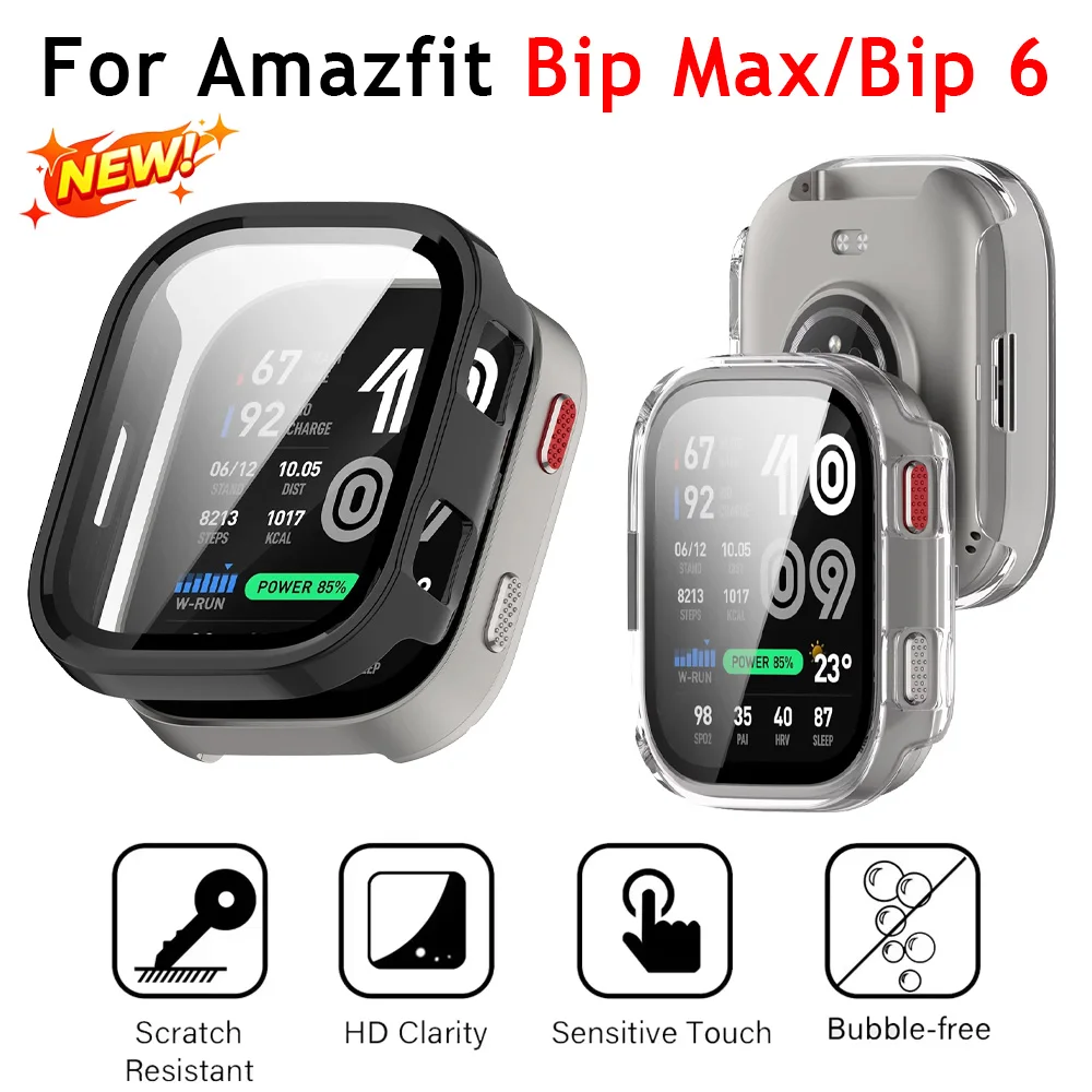 HD Glass+Hard PC Case for Amaz - đánh giá và giá Amazfit Smartwatch Accessories