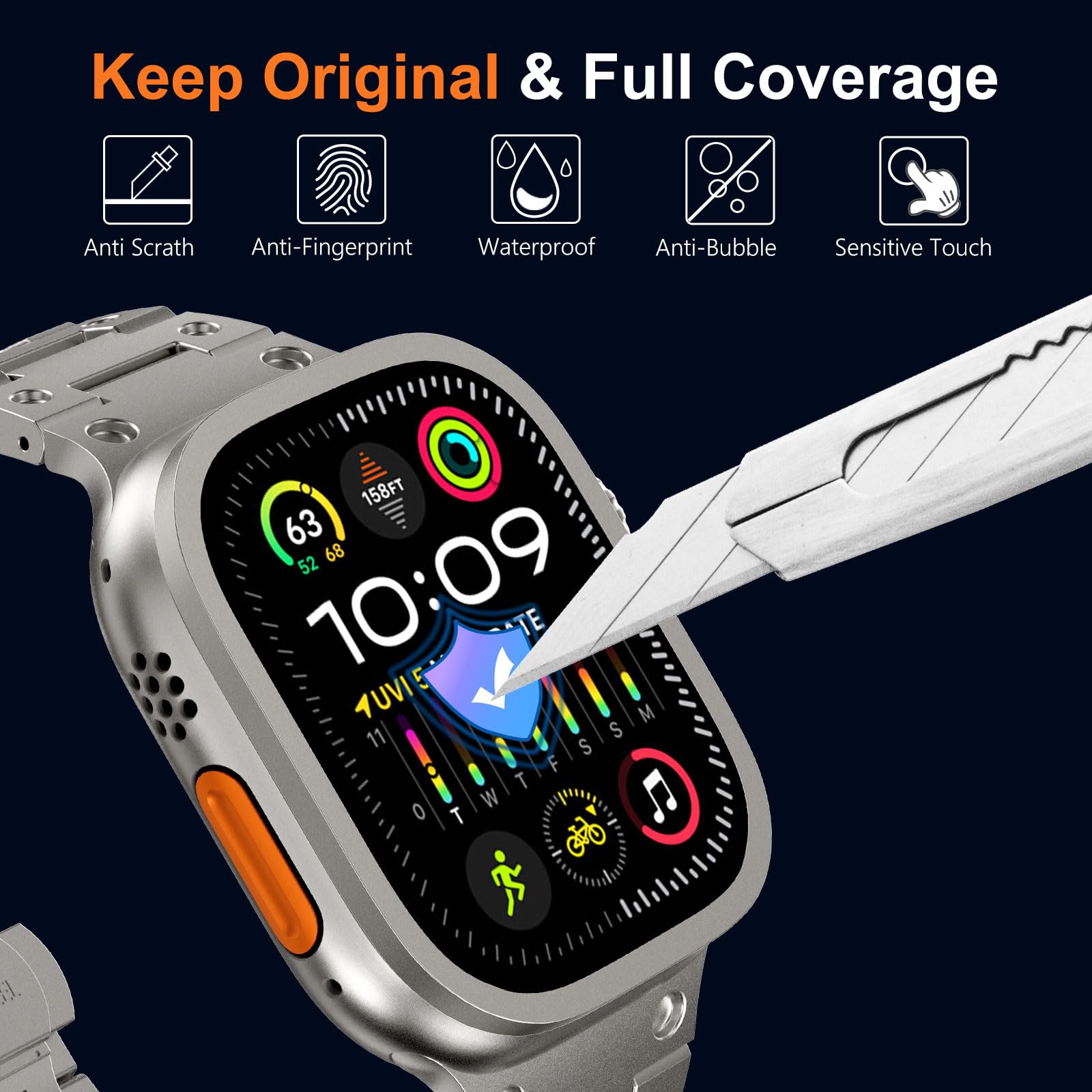 Tempered Glass for Apple Watch - đánh giá và giá Smartwatch Straps & Accessories