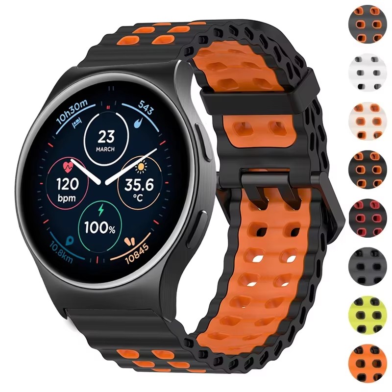 Two-Tone Silicone 22mm Breatha - đánh giá và giá Motorola Smartwatch Accessories