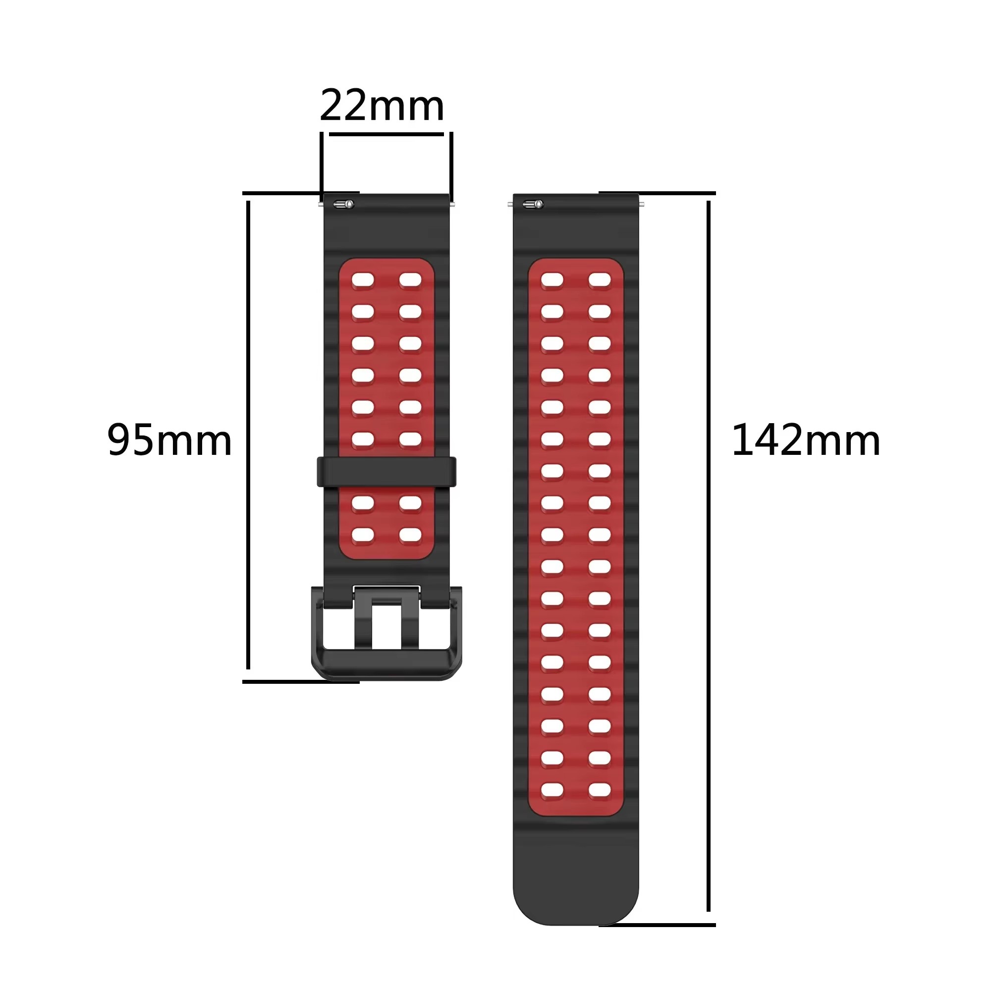 Two-Tone Silicone 22mm Breatha - đánh giá và giá Motorola Smartwatch Accessories