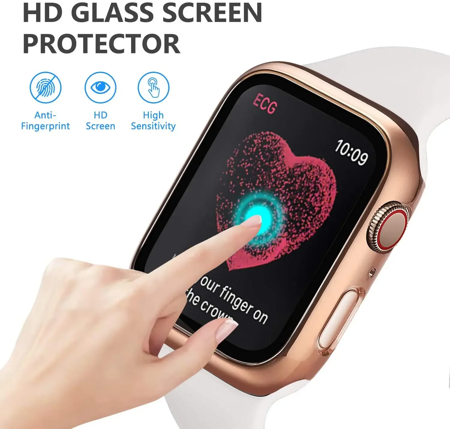 Tempered Glass+cover For Apple - đánh giá và giá Smartwatch Icon