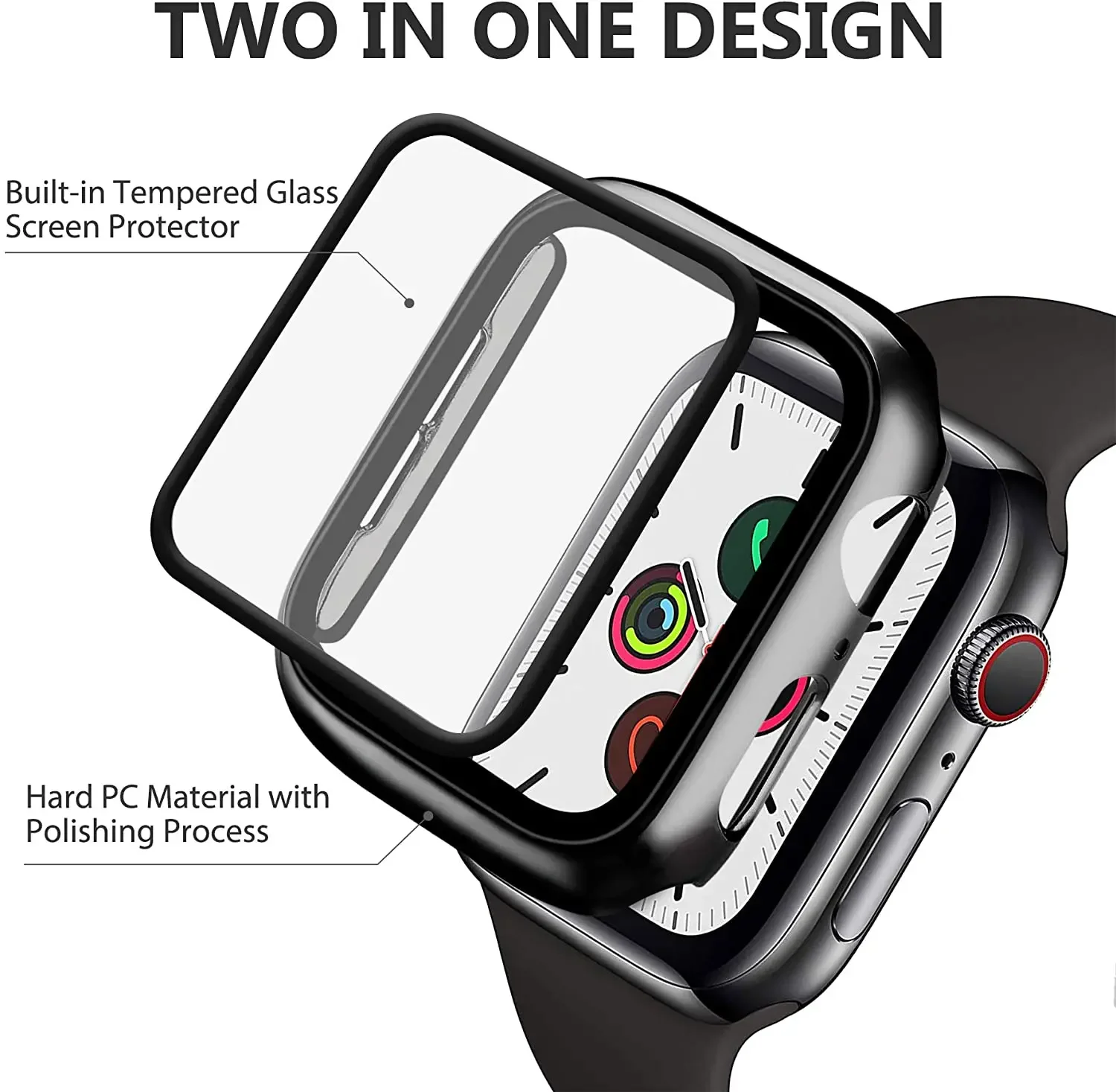 Tempered Glass+cover For Apple - đánh giá và giá Smartwatch Icon