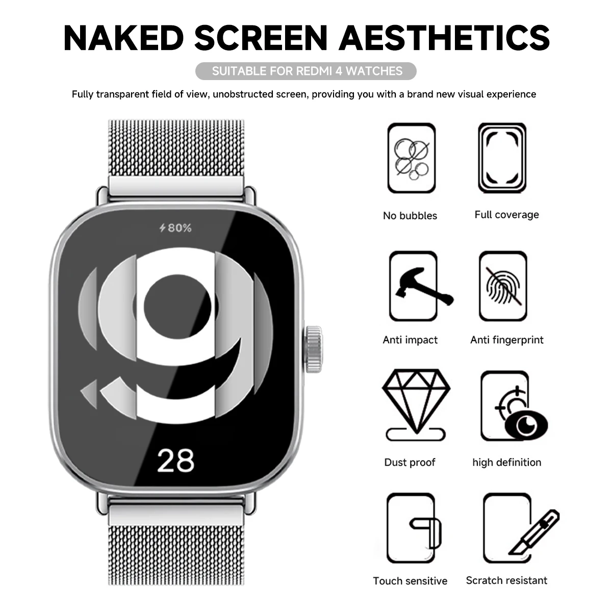 Tempered Glass for Xiaomi Redm - đánh giá và giá Smartwatch Icon