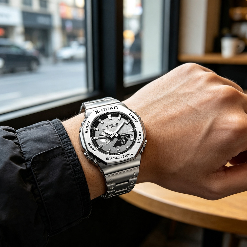 X-GEAR Dual Display Digital Sp - đánh giá và giá Smartwatch X