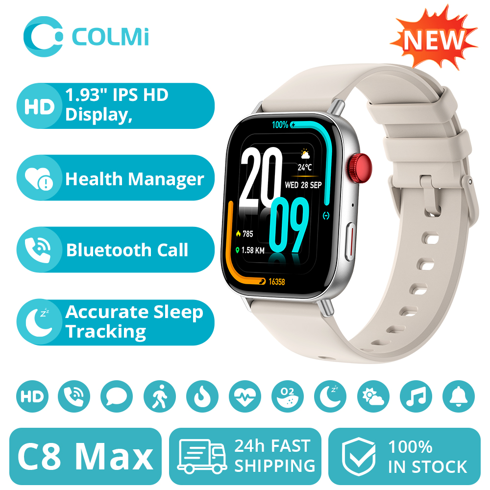 New COLMI C8 Max Voice Calling - đánh giá và giá Smartwatch X18